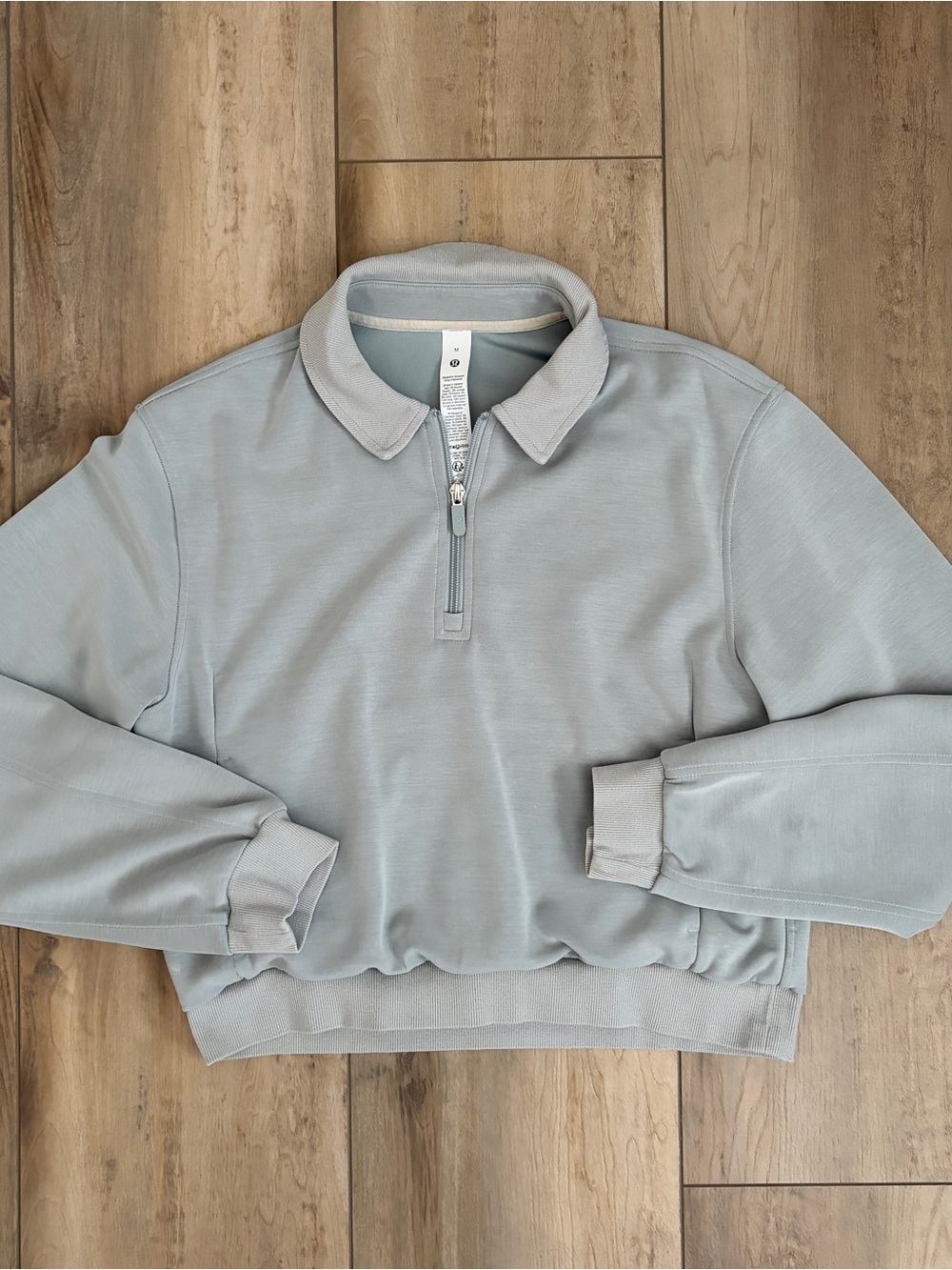 lululemon athletica Light Sage Green Zip Pullover